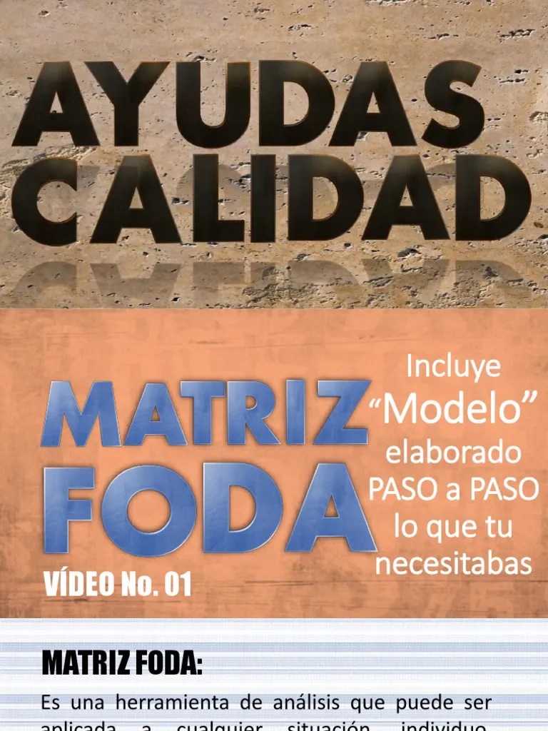Matriz Foda-Con Modelo Paso A Paso | PDF | Análisis FODA | Business