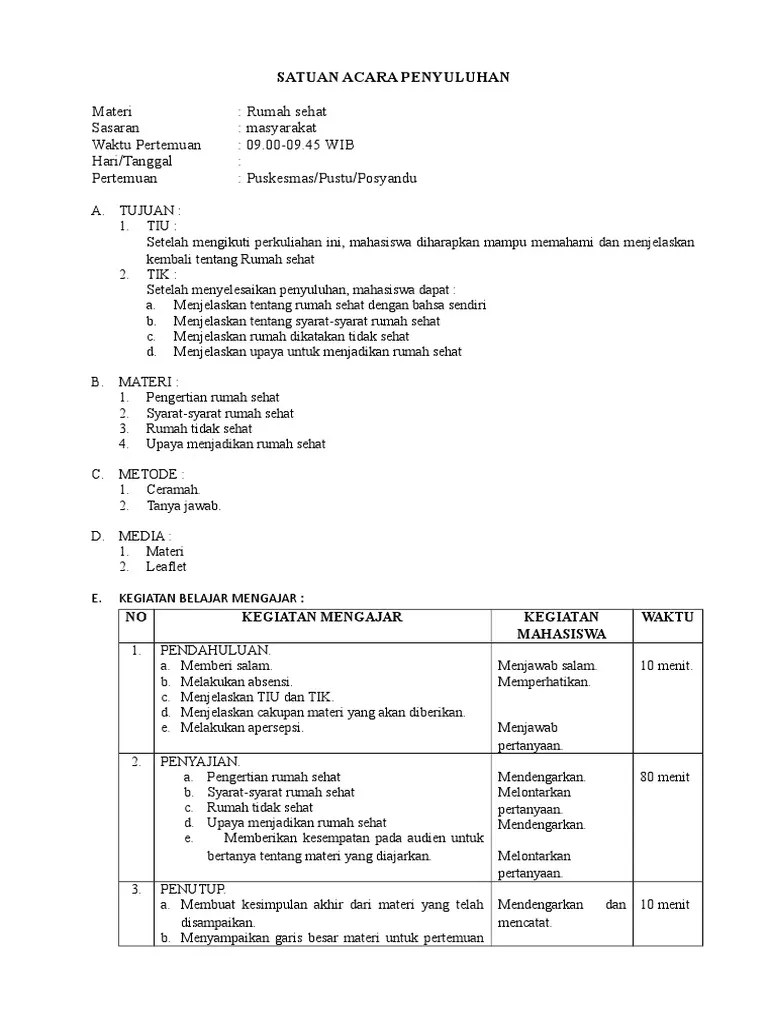 Sap Rumah Sehat | PDF