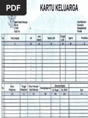 Download contoh soal uts pkn sd kelas iii semester i format microsoft word. Template Kartu Keluarga Psd Pdf