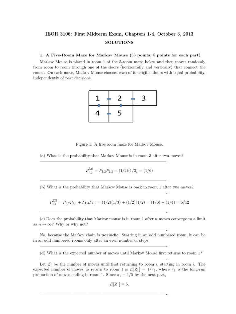 Markov Chain | PDF | Markov Chain | Probability Density Function