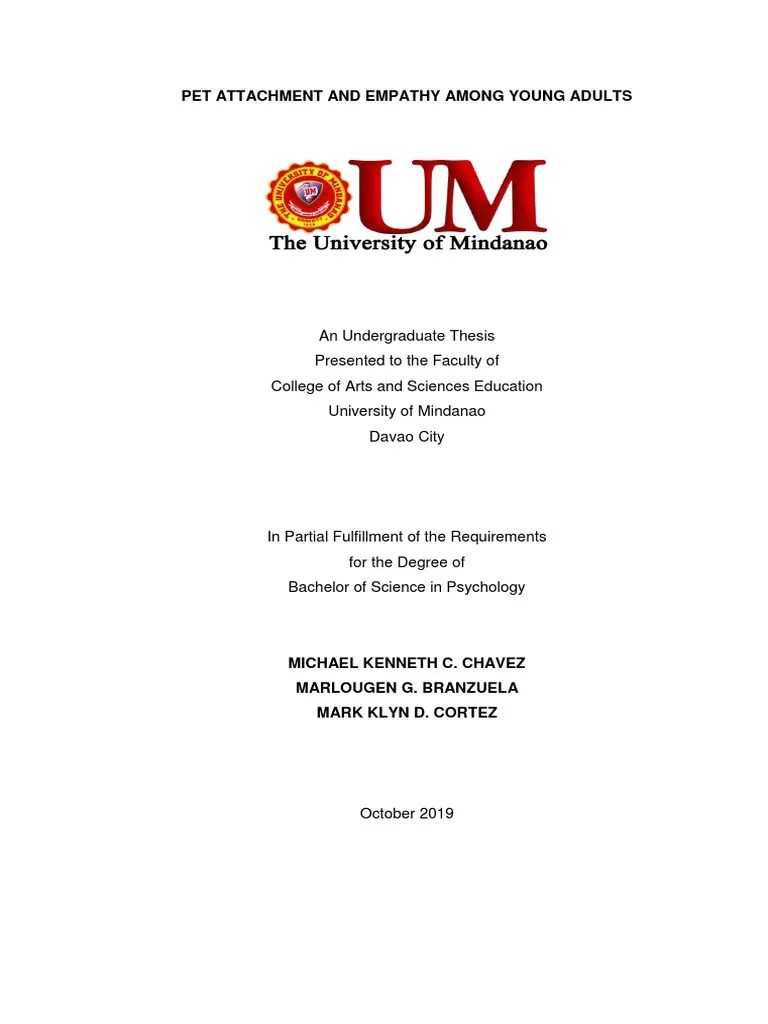 Pet Attachment And Empathy Among Young Adults | PDF | Empathy | Attachment Theory