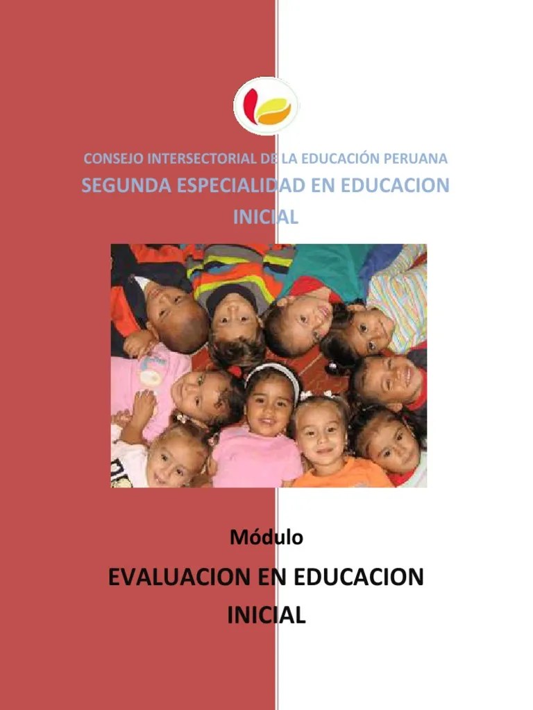C.3 Evaluación De La Educación Inicial | PDF | Evaluación | Aprendizaje