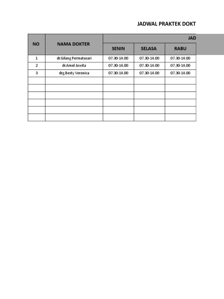Jadwal Dokter Gigi Di Puskesmas Perumperindo Co Id - Minimal Designs - Amazing High Resolution Collection