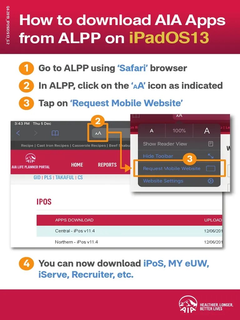 Enjoy a healthier, better, longer life with aia vitality. Stepsto Download Aiaappsfrom Alppi Pad Os13 Pdf