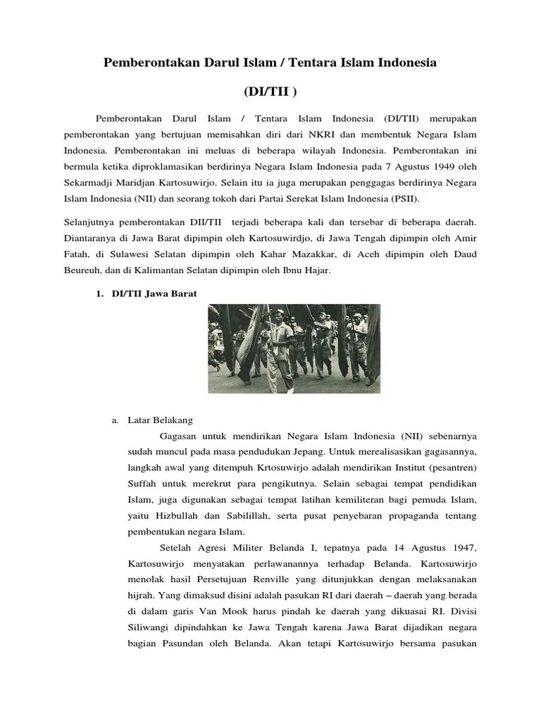 Pemberontakan DI TII | PDF