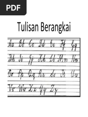 Discover the different types of fonts and how they are displayed. Tulisan Berangkai Pdf