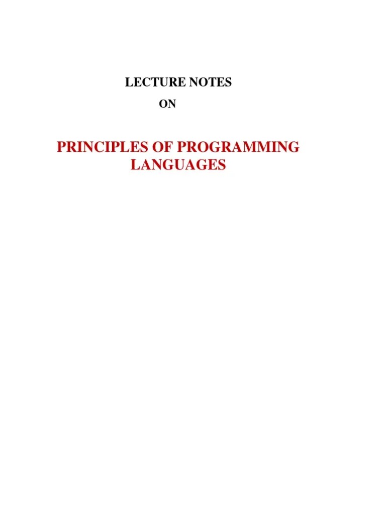 PPL Unit-1 | PDF | Programming Language | Computer Program