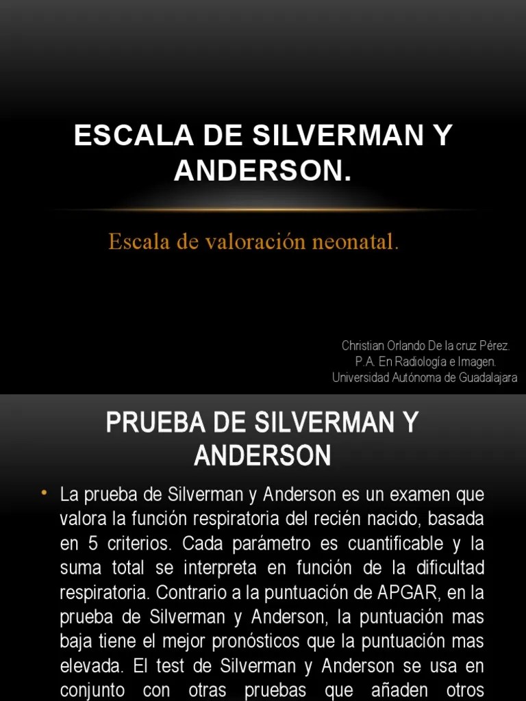 Escala De Silverman Y Anderson | PDF