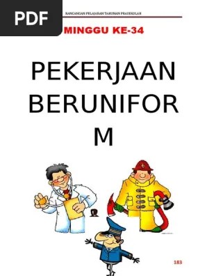 Prasekolah gambar mewarna tema pekerjaan tidak beruniform. Minggu 34 Pekerjaan Uniform Pdf