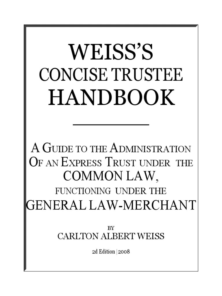Trustee Handbook | PDF | Trust Law | Trustee