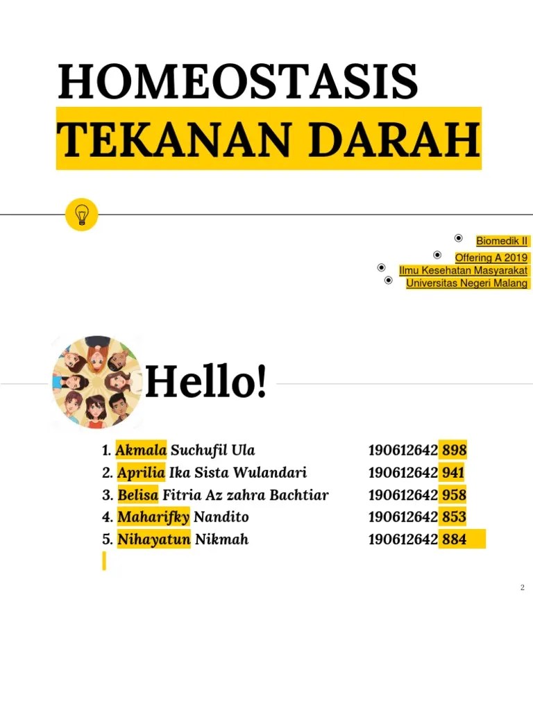 Homeostasis Tekanan Darah | PDF