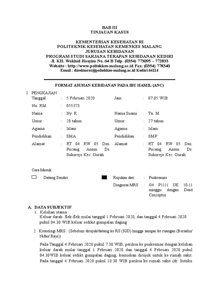 Askeb Abortus Inkomplit | PDF