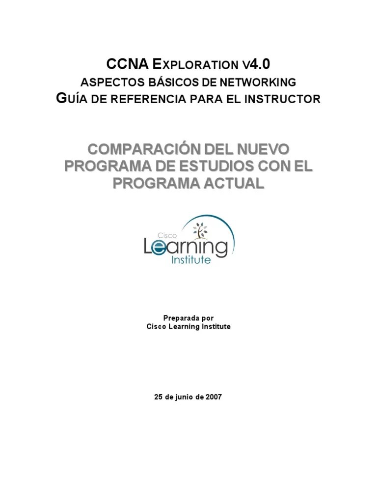 CCNA Exploration Network Fundamentals IRG | PDF | Protocolo De Control ...