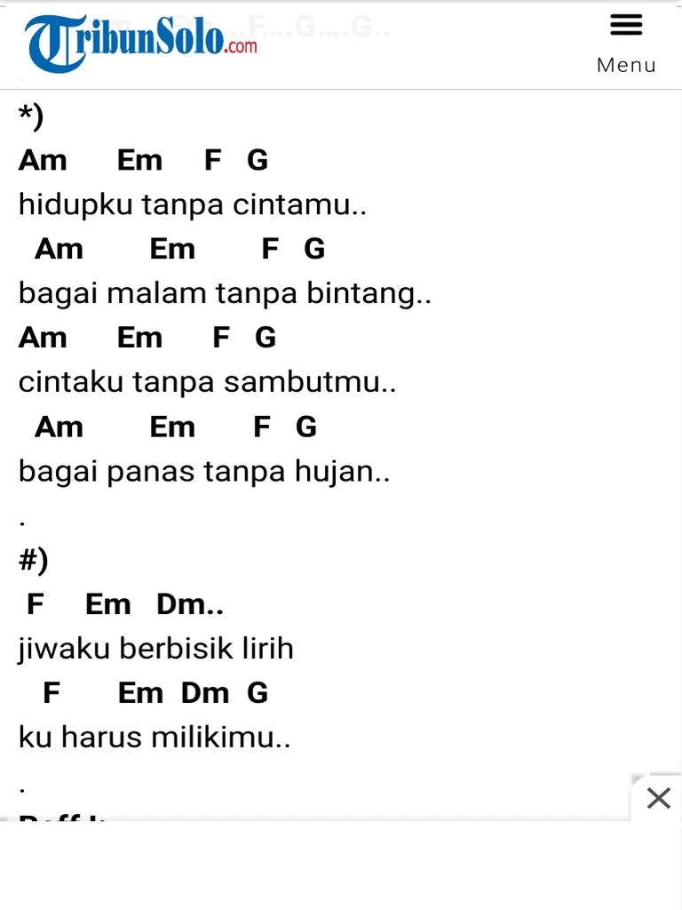 Aku jatuh cinta 'tuk kesekian kali. Chord Kunci Gitar Dan Lirik Lagu Risalah Hati Dewa 19 Aku Bisa Membuatmu Jatuh Cinta Kepadaku Tribun Solo Pdf Pdf