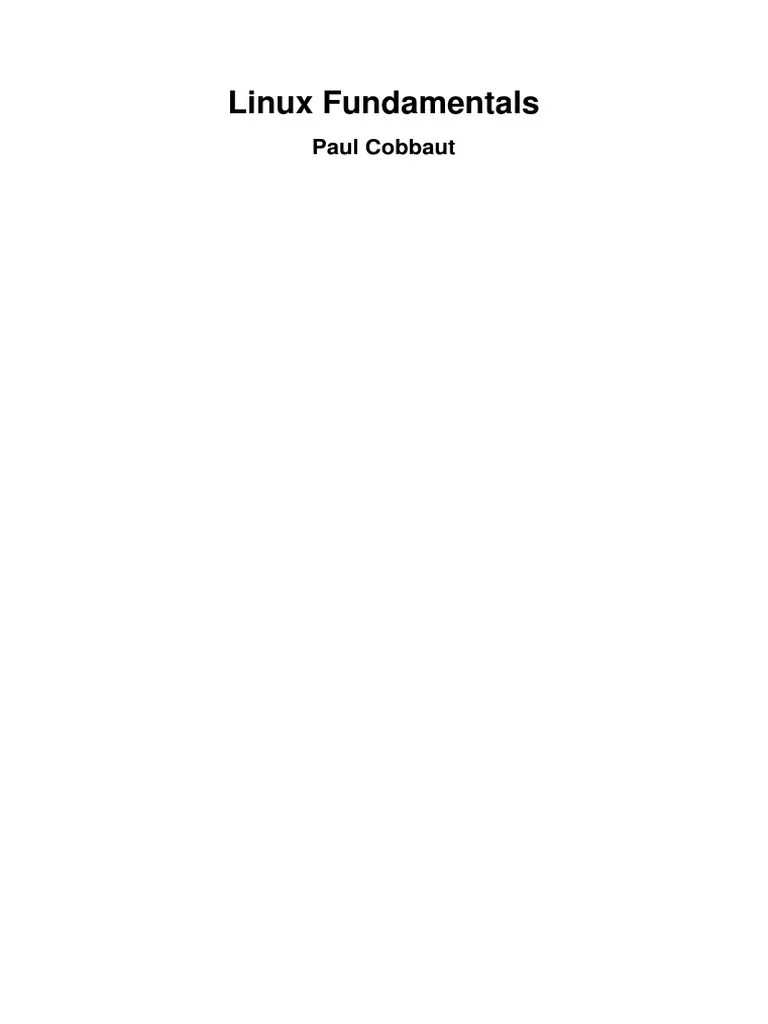 0786 Linux Fundamentals | PDF | Intellectual Works | Operating System ...