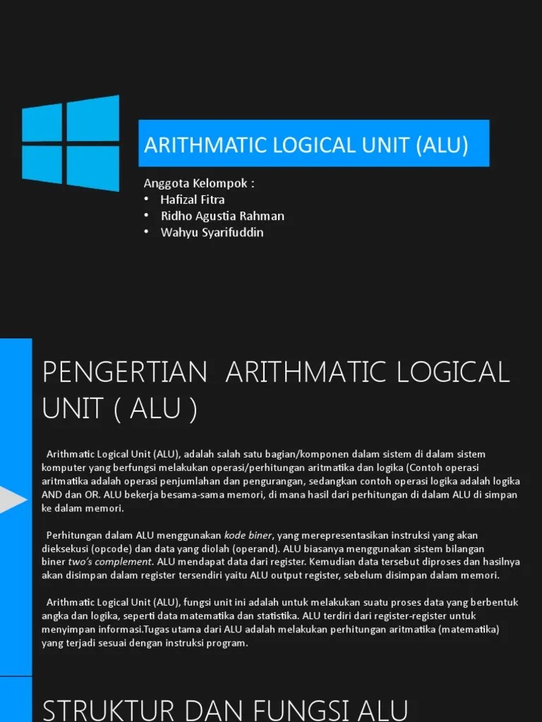 ALU | PDF