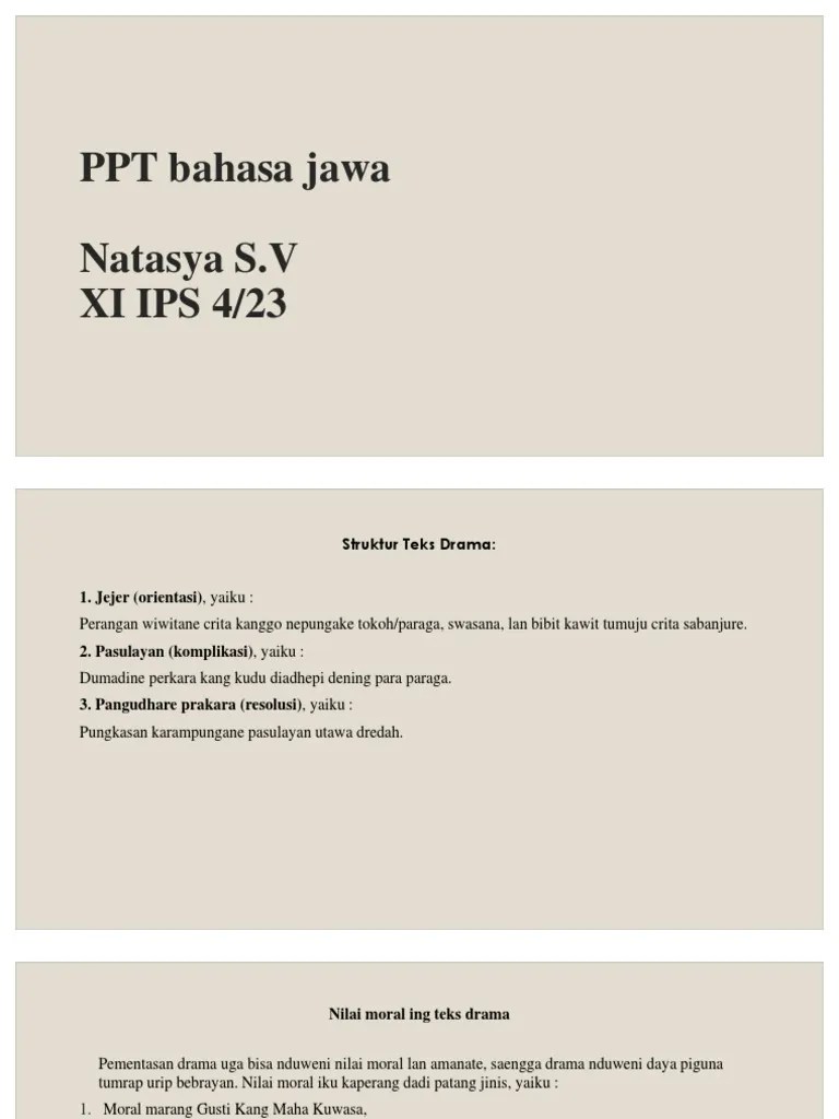 Ing postingan iki arep dibahas apa kuwi sing arane sesorah utawi pidhato. Drama Bahasa Jawa