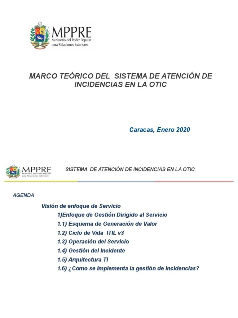 Gestion De Incidencias Itil | PDF | Itil | Tecnologías De La Información