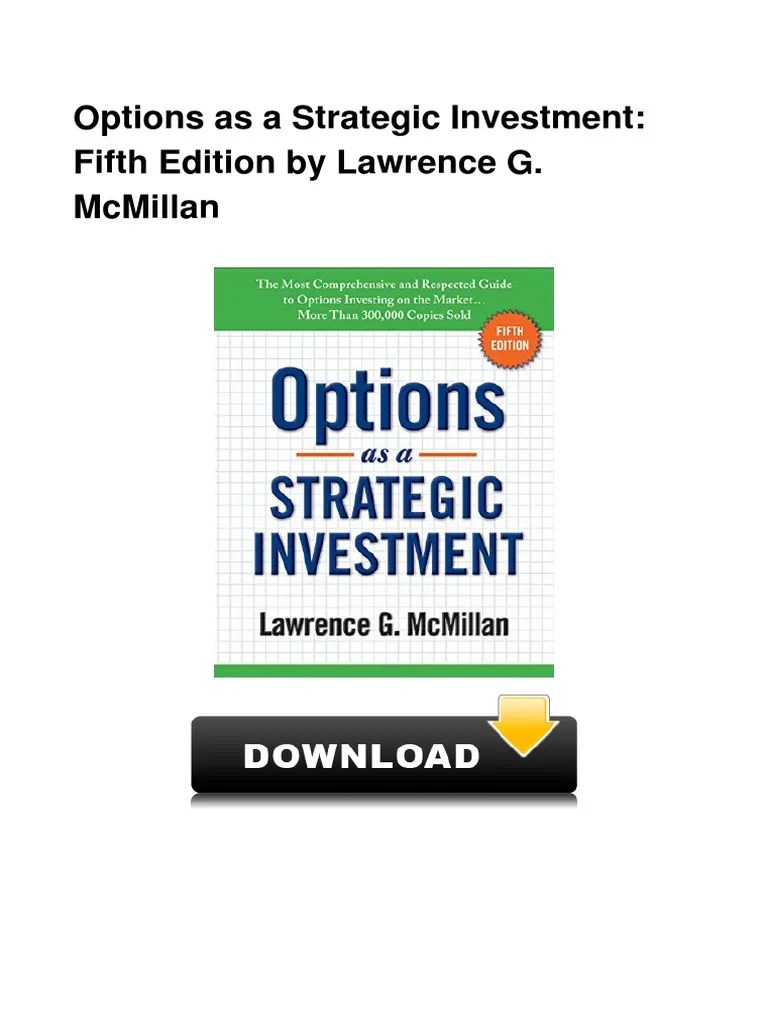 Options As A Strategic Investment Fifth | PDF