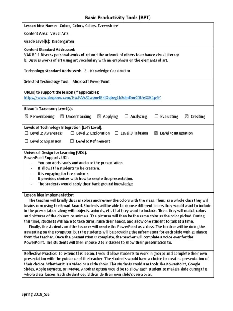 Basic Productivity Tools Lesson Itec 3100 | PDF | Microsoft Power Point ...