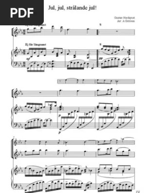 Gustaf Nordqvist Jul Jul Stralande Jul Pdf Solo Song Bells Webstore 
