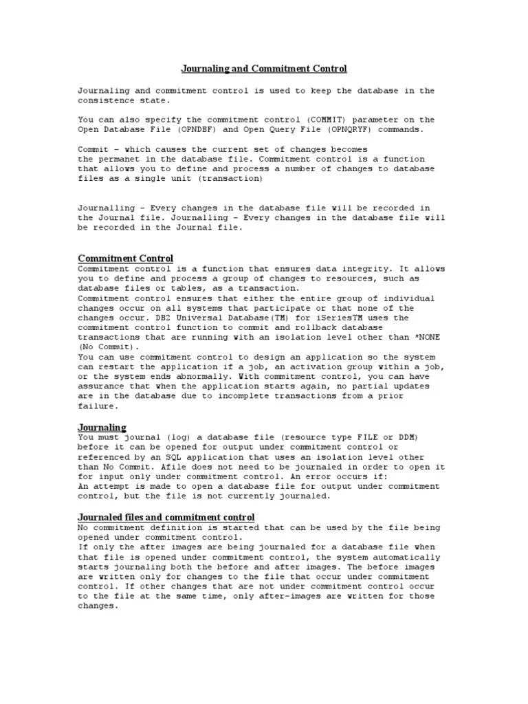 AS400 Interview Questions | Download Free PDF | Database Transaction | Databases