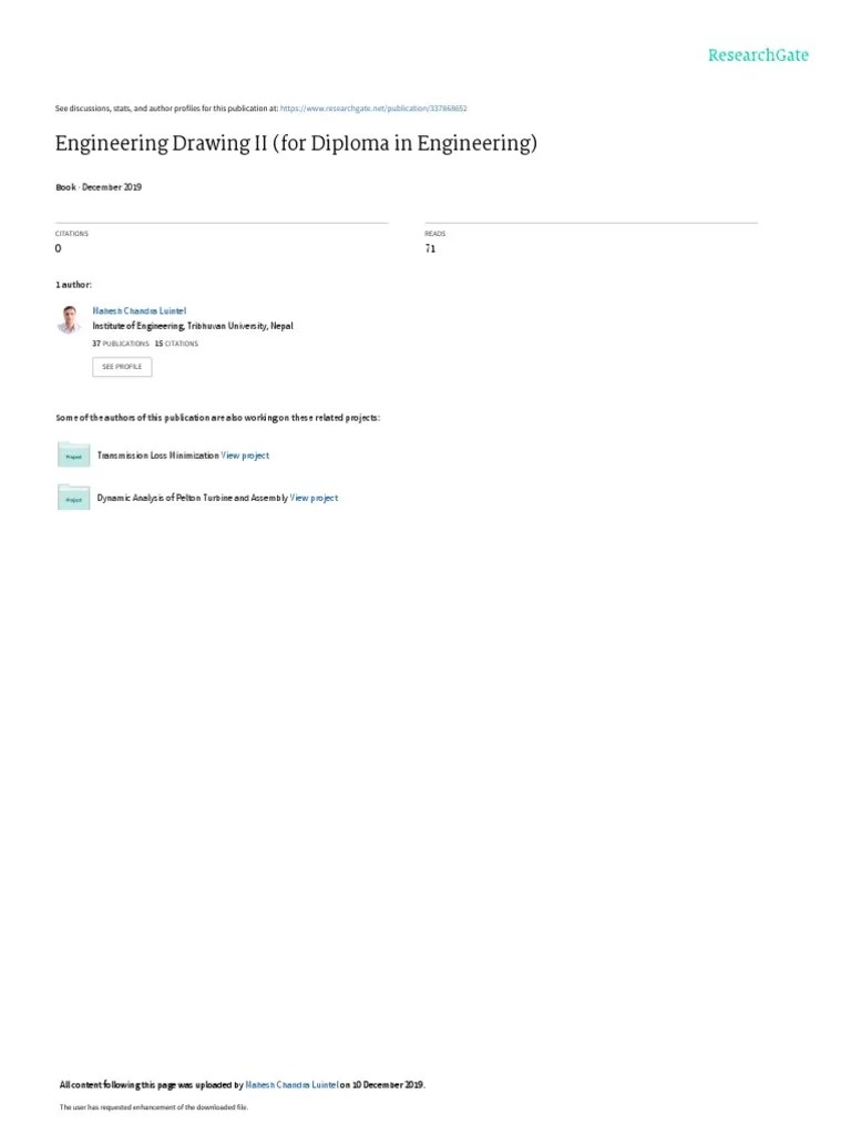 Engineering Drawing IIfor Diplomain Engineering | PDF | Angle | Classical Geometry