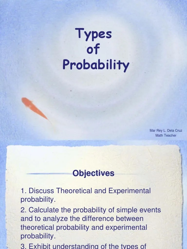 Experimental Vs Theoretical Probability Powerpoint | PDF