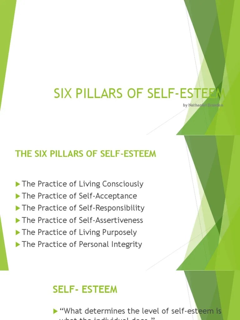 Six Pillars Of Self-Esteem | PDF | Integrity | Pride