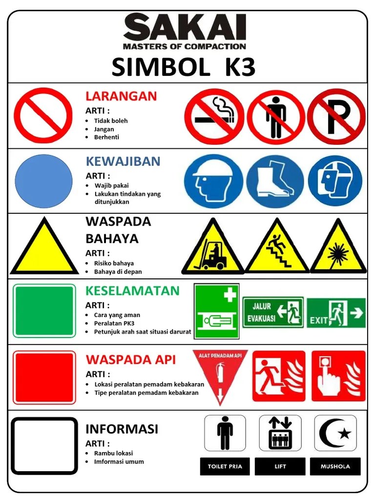 Arti Simbol K3 Sakai Group 1 Pdf - Riset