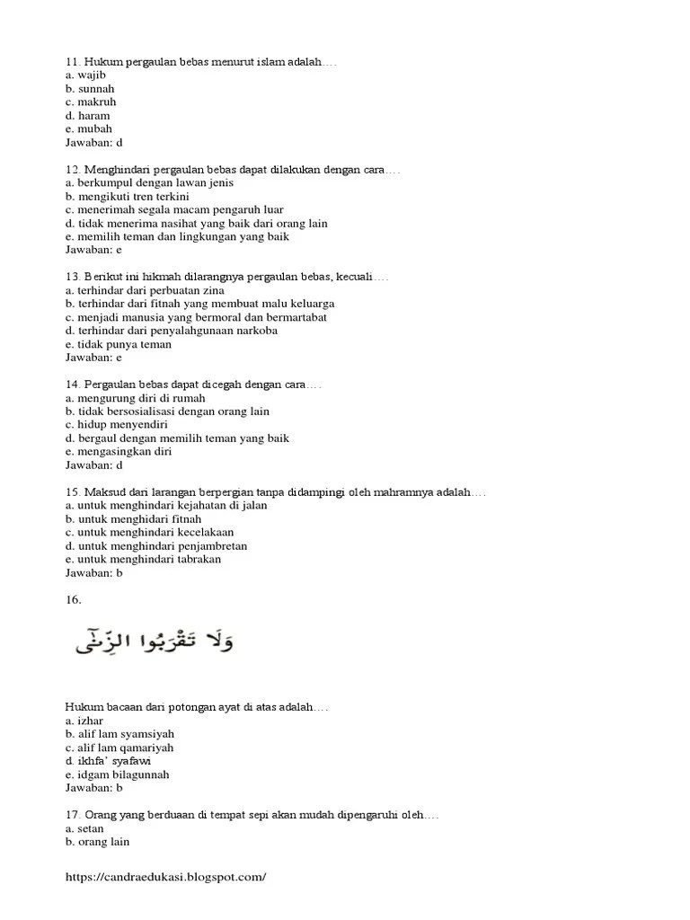 Uts Pai Kelas X Sem2