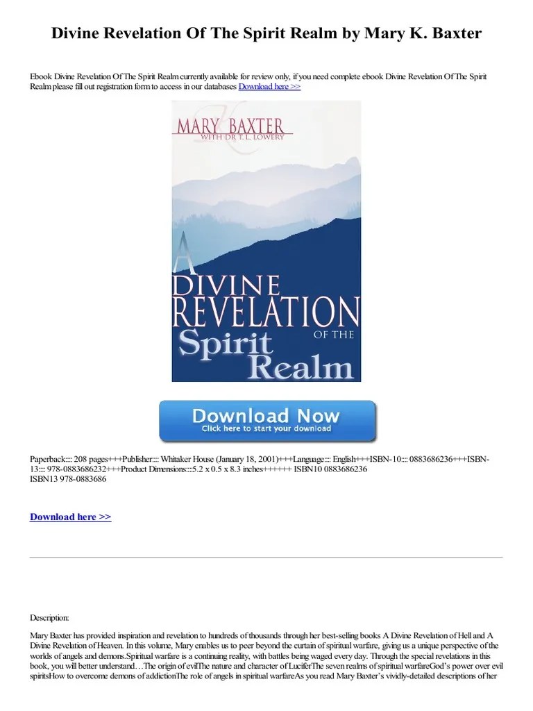 Divine Revelation Of The Spirit Realm | PDF | Demonic Possession | Revelation