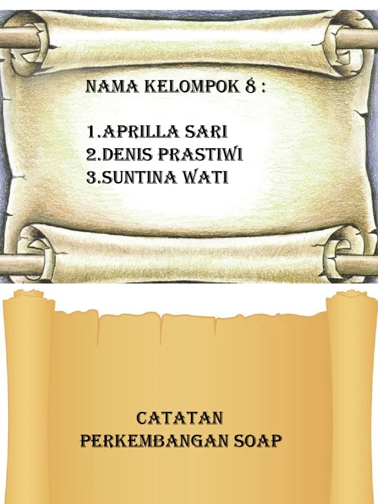 Catatan Perkembangan Soap Pdf