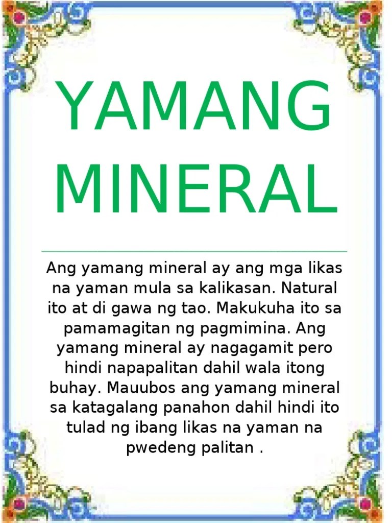 Ang pinakamalaking gumagawa ng karbon sa asya ay ang tsina at russia, na sinusundan ng india, kazakhstan, north korea, south korea, at japan. Yamang Mineral Pdf