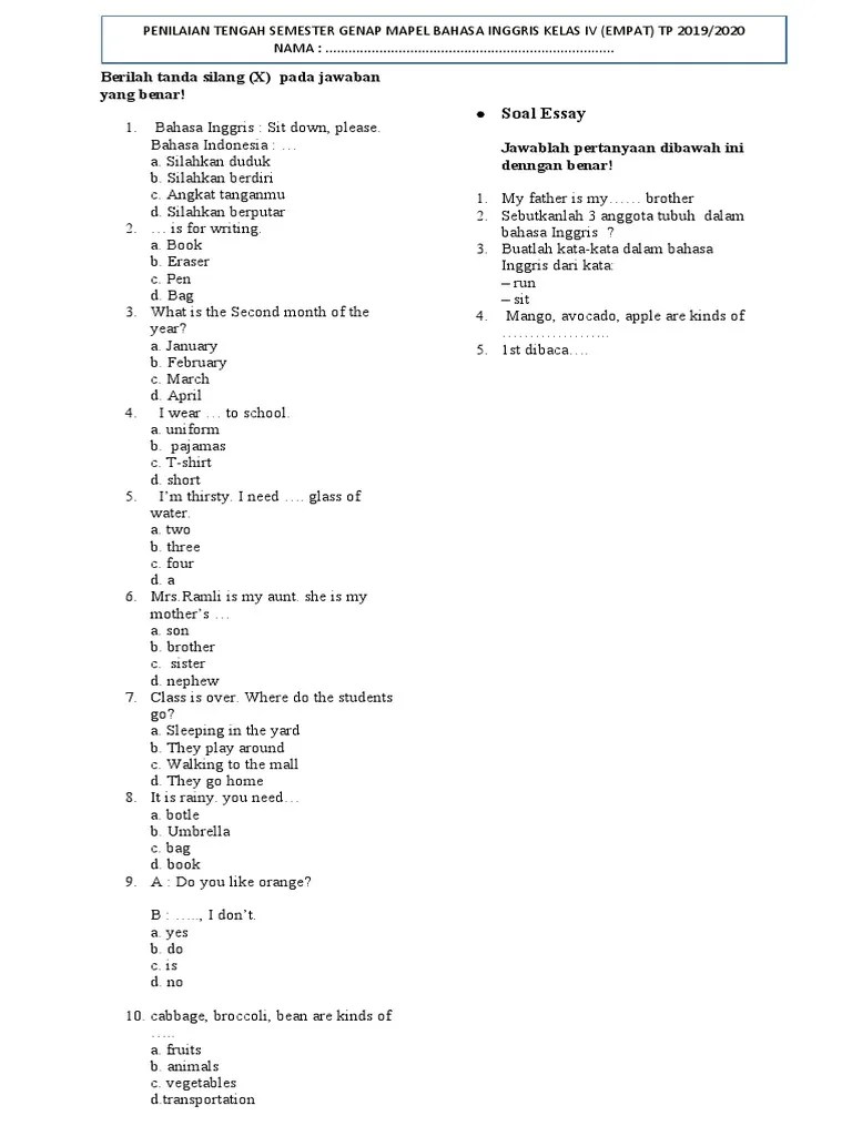 It can remain silent until there is severe damage to your liver. Berilah Tanda Silang Bahasa Inggris Pdf