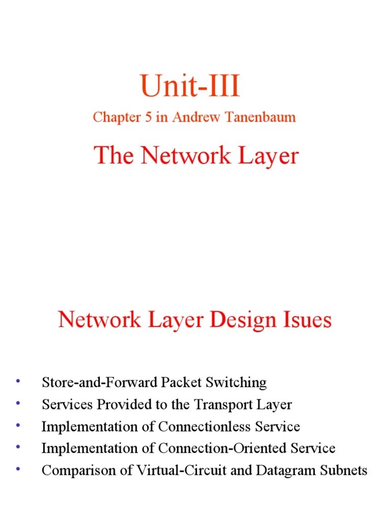 Chapter5 NETWORK LAYER | PDF | Ip Address | Routing