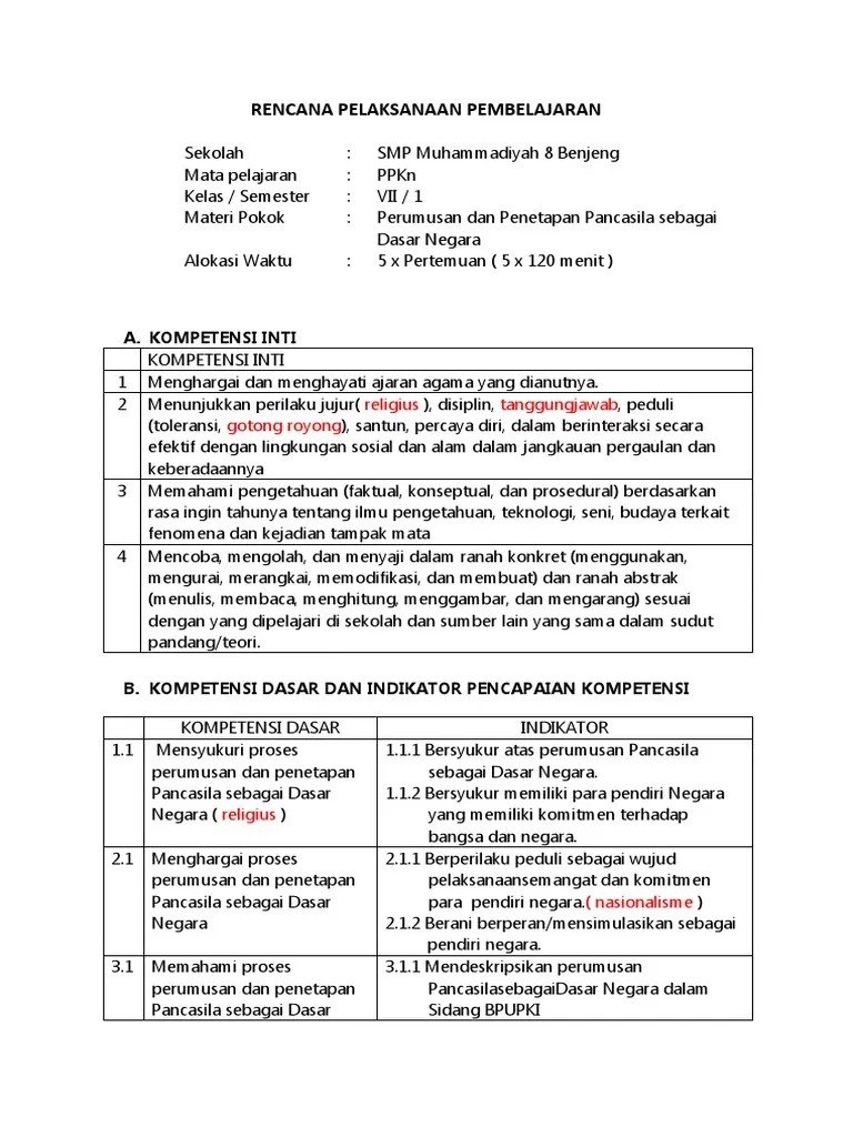 Sejarah lahirnya pancasila sendiri berawal dari kekalahan jepang pada . Rpp Bab 1 Pdf