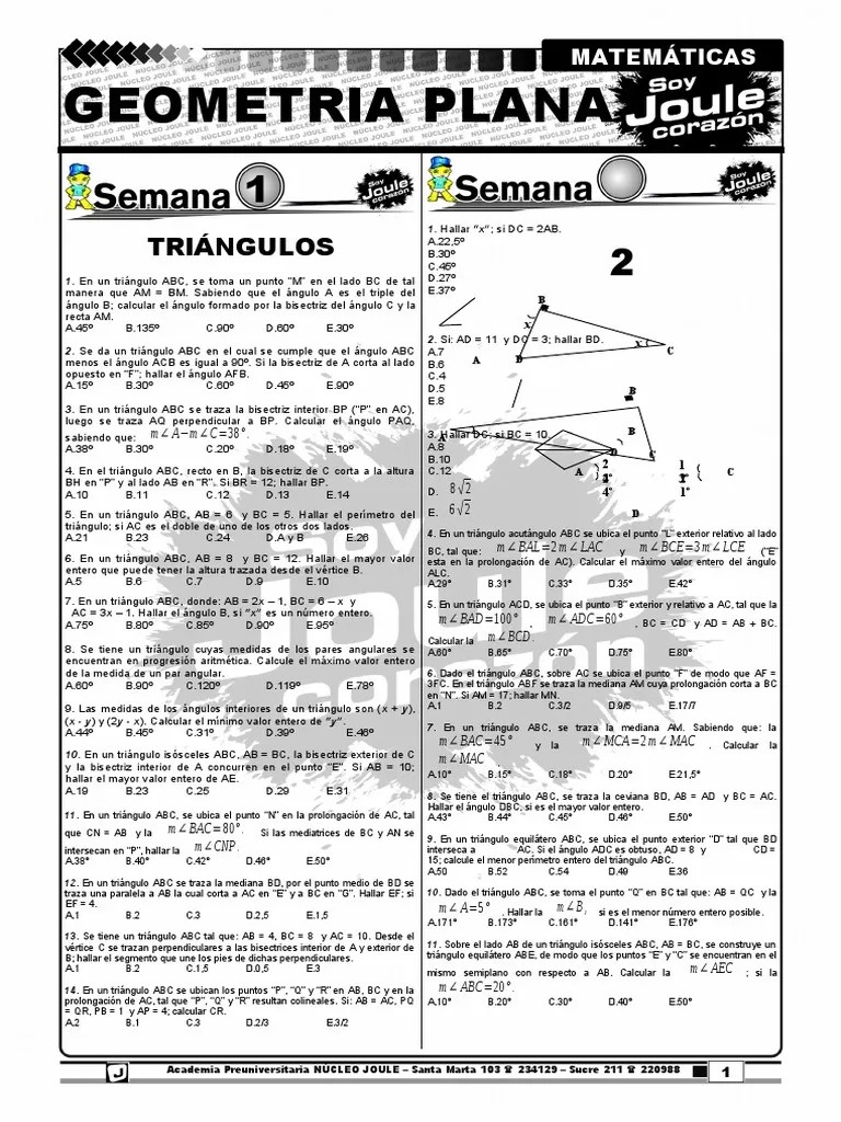 GEOMETRIA | PDF | Triángulo | Objetos Matemáticos