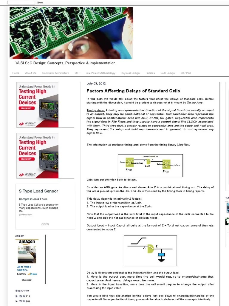 VLSI SoC Design - Factors Affecting Delays Of Standard Cells PDF | PDF ...