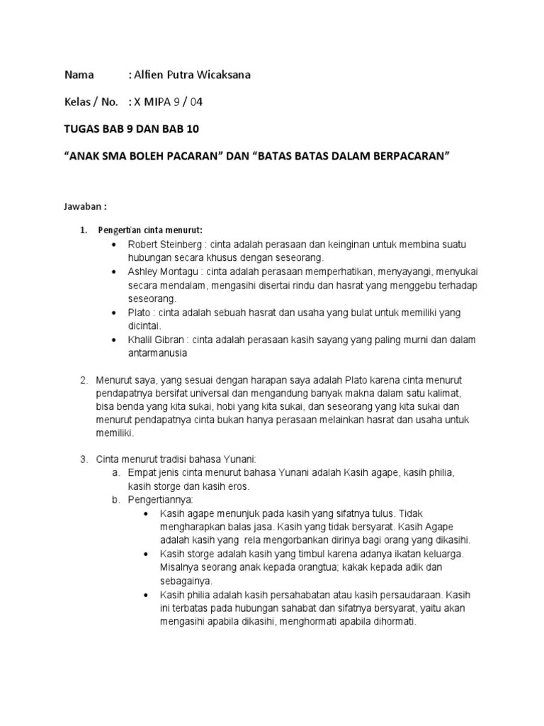 Kelas X Mipa 9, Alfien Putra Wicaksana, Bab 9 Dan 10 | PDF