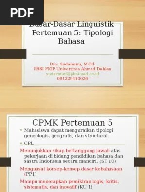 Tipologi Bahasa | PDF