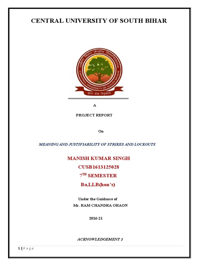 Analysis Of Strikes And Lockouts: Exploring The Meaning, Causes ...