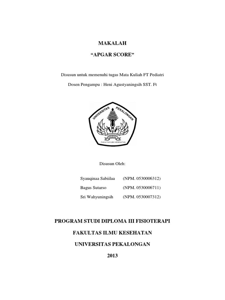 Apgar Score PDF | PDF