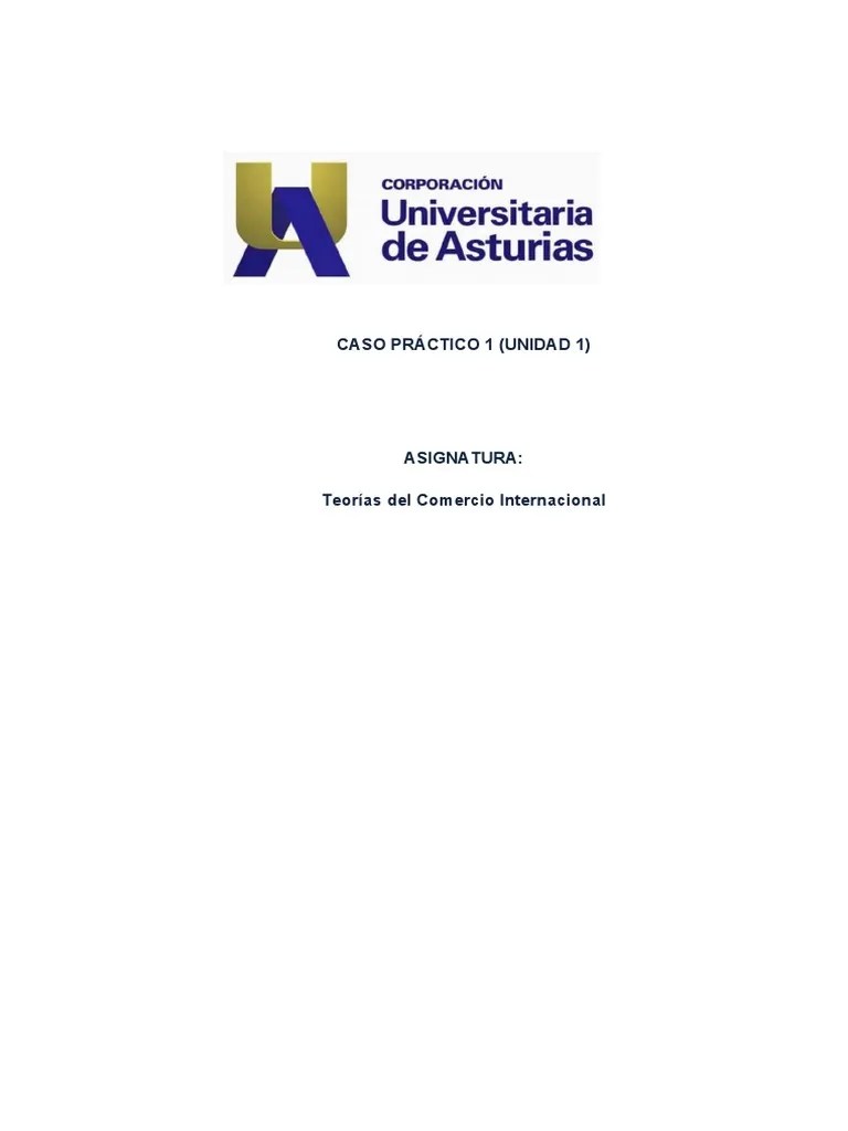 Caso Practico 1 Unidad 1 - Comercio Exterior | PDF | Comercio | Oferta (economía)