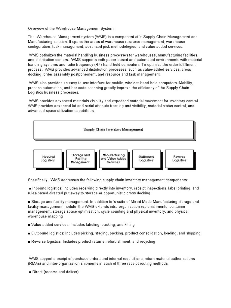 Optimizing Warehouse Operations Through Advanced Warehouse Management ...