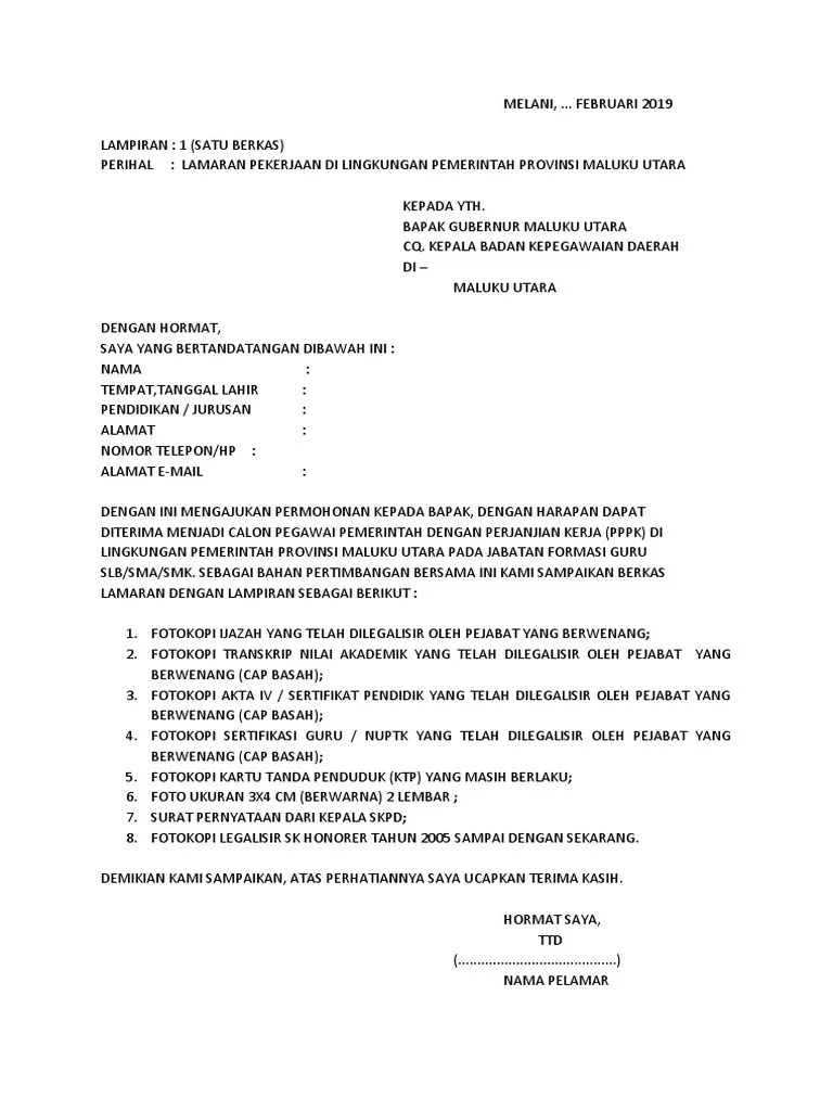 Download Contoh Surat Lamaran Kerja Kepala Sekolah Word Pdf 