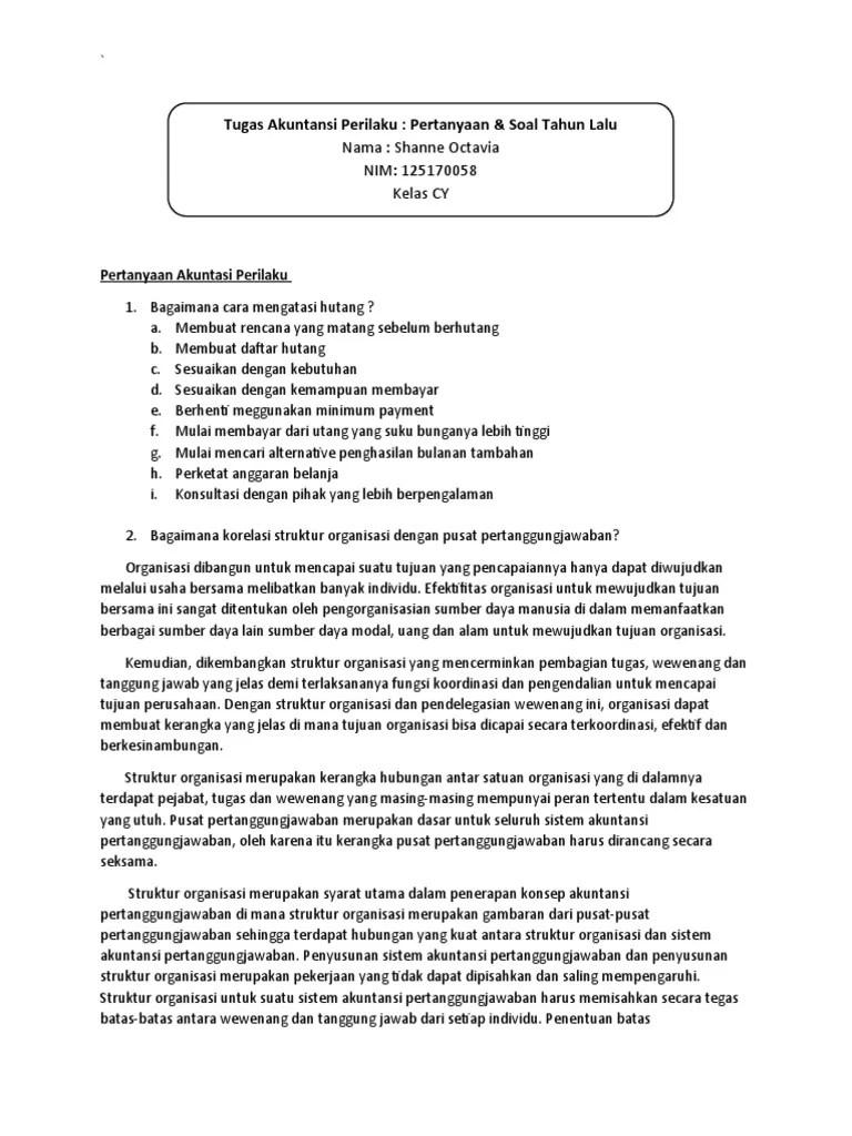 Tugas Akpri (Pertanyaan+soalthlalu) | PDF