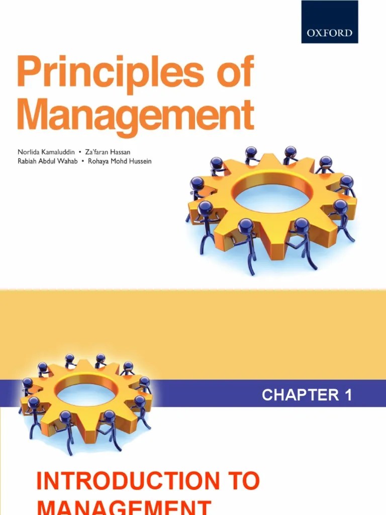 Chapter 1 Introduction To Management | PDF | Goal | Resource