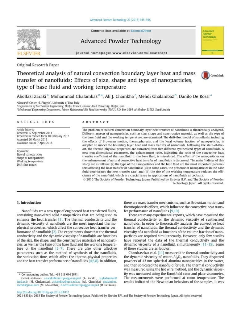 2015, APT, Theoretical Analysis Of Natural Convection Boundary Layer ...