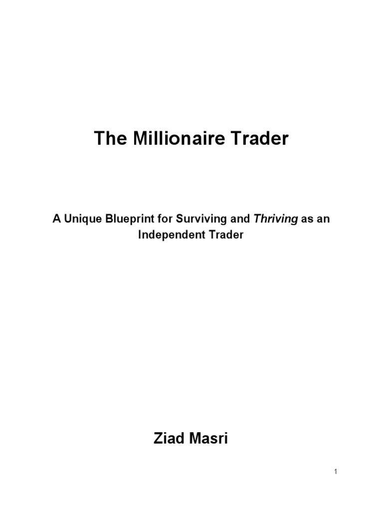Millionaire Trader | PDF | Luck | Sharpe Ratio